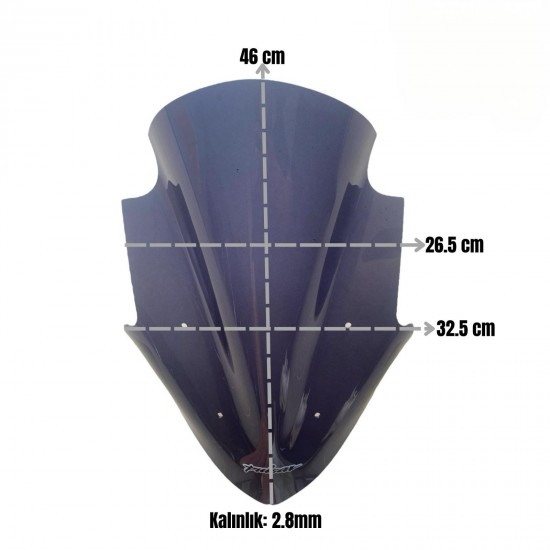 Bajaj Pulsar NS200 (2011-24)SIPERLIK Camı-Çanta Demiri(2mm) Takımı