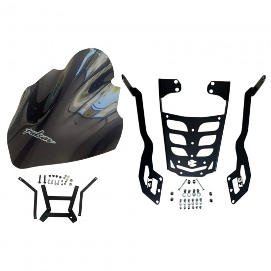 Bajaj Pulsar NS200 (2011-24)SIPERLIK Camı-Çanta Demiri(5mm Extra Güçlü)Takımı