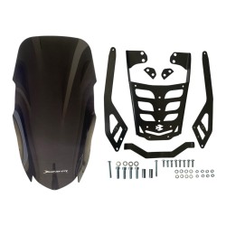 Bajaj Dominar 250/400 FÜME(2017-24) Uzun Siperlik Camı-Çanta Demiri(5mm Extra Güçlü)Takımı