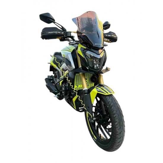 Bajaj Dominar 250/400 FÜME(2017-24) Kısa Siperlik Camı-Çanta Demiri(5mm Extra Güçlü)Takımı