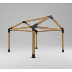Ahşap Pergola-Kamelya Çatılı Set